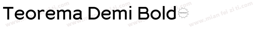 Teorema Demi Bold字体转换